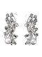 Silver 925 Earrings Natural Aquamarines Pearls