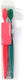 Manual Toothbrush Soft Red Green 2 Pieces