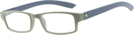 Cammello Reading Glasses +1.50 In Gray Colour 1393-Khaki-Gray-150_32743