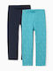 Set Kids Long Turquoise Leggings