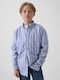 Παιδικό Πουκάμισο Μακρυμάνικο Shirting Blue Oxford