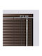 Elite Blinds 836492 Jalousie & Rollladen aus Aluminium in Brauner Farbe P100xHöhe 100cm