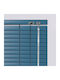 Elite Blinds 836042 Aluminum Blinds in Blue Color Width 100cm Height 100cm