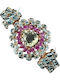 Bracelet Rubies Zirconia Prasiolite Certificate