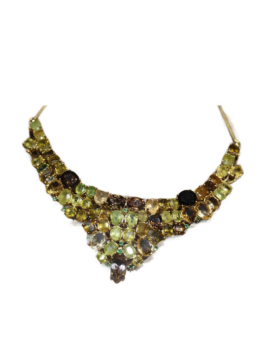 925 Necklace Natural Quartz Peridot Certificate 925 Necklace Natural Quartz Peridot Certificate