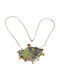 Silver Labradorite Necklace 179.3ct Sapphires