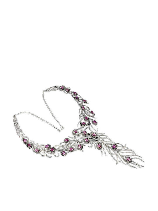 Beautiful Ruby Marcasite Necklace Certificate Beautiful Ruby Marcasite Necklace Certificate