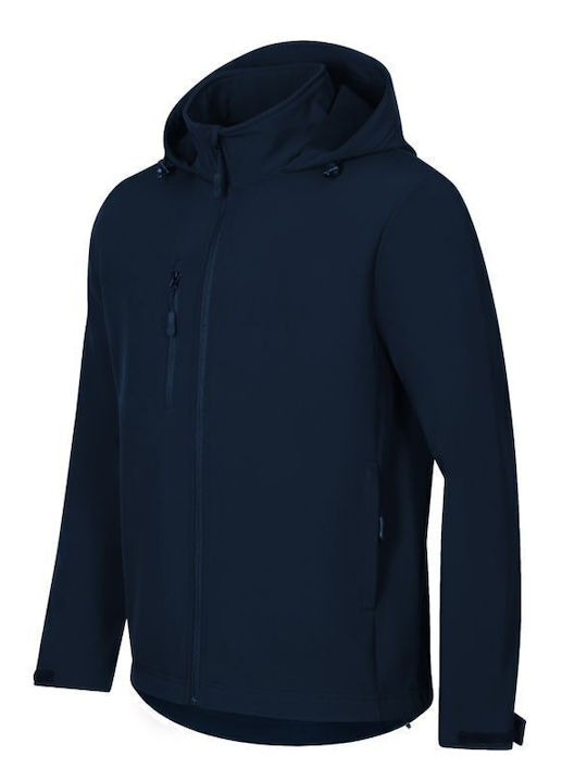 Зимно Яке Softshell Водоустойчиво и Ветроустойчиво Тъмносин