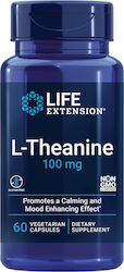 Life Extension L-theanine 100mg 60 Φυτικές Κάψουλες