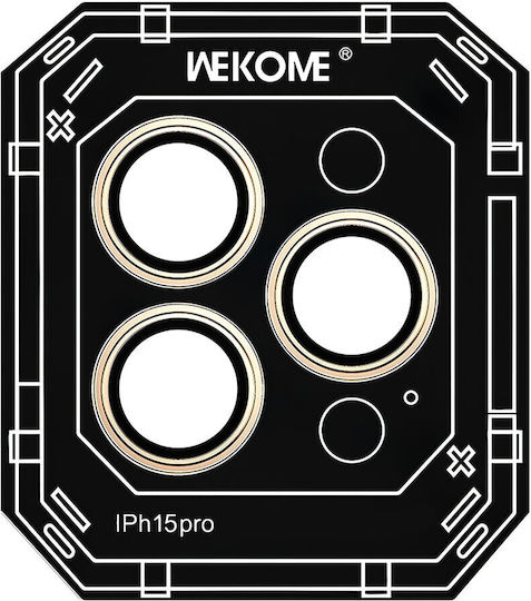 Wekome Wtpc-008 Rear Camera Protective Film Apple Iphone 15 Pro Tempered Glass Gold