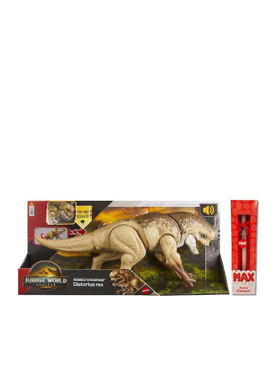 Jurassic World Rebirth Rumble N Rampage Distortus Rex Easter Candle for 4+ Years Mattel