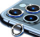 3d Metal Glitter Camera Protector Blue Iphone 17 Pro 17 Pro Max