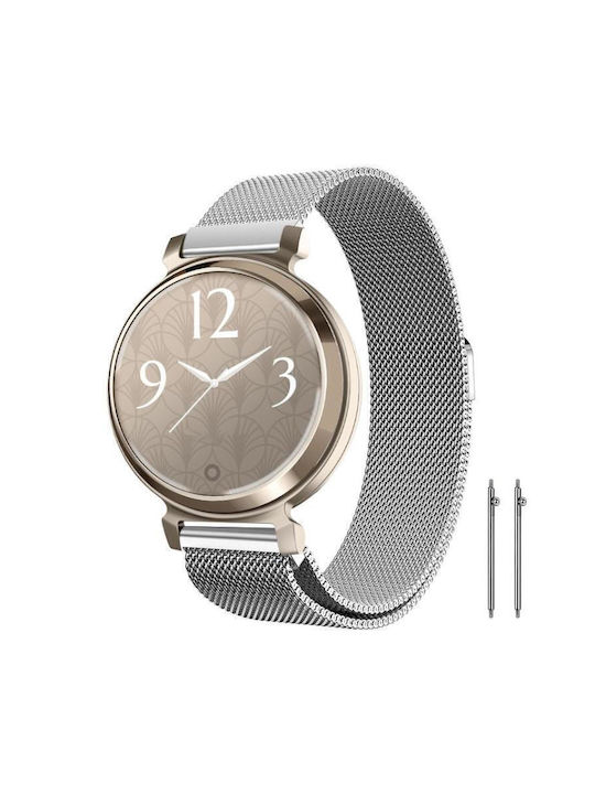 14mm Xdfind Milanese Stainless Steel Watch Band Garmin Lily 2 Silver 14mm Xdfind Milanese Stainless Steel Watch Band Garmin Lily 2 Silver