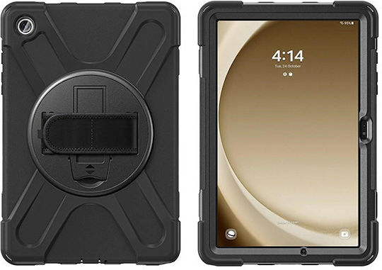 4Smarts Back Cover Ανθεκτική Μαύρη (Samsung Galaxy Tab A9+)