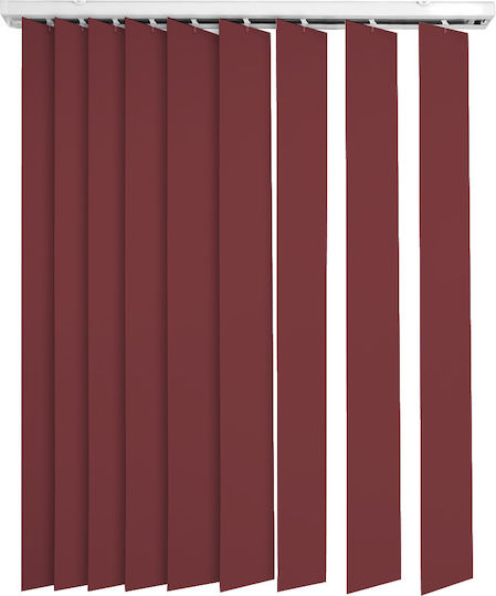Elite Blinds Roller Blinds 627042 Partial Blackout Red Width 100cm Height 200cm
