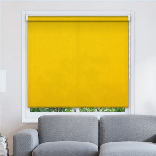 Elite Blinds Roller Blinds 47110.9 Partial Blackout Yellow Width 100cm Height 200cm MHB-3516-100x200