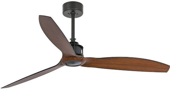 Faro Barcelona Just Fan M TUYA Deckenventilator 128cm Schwarz/Walnuss