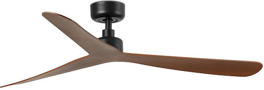 Faro Barcelona Rocker M TUYA Ανεμιστήρας Οροφής 132cm Black/walnut