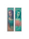 Frames Huhu Set 2 Pieces 920msn1107 25x100cm Multi Wallity Vertical Aluminum Canvas