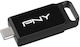 PNY 128GB USB 3.2 Stick Μαύρο