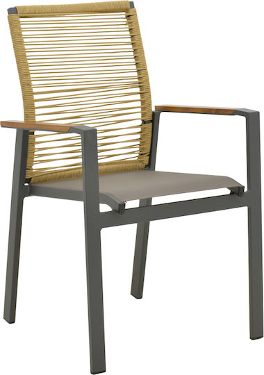 Gartenstühle Aegean Anthrazit 57x64x87cm Gartenstühle Aegean Anthrazit 57x64x87cm