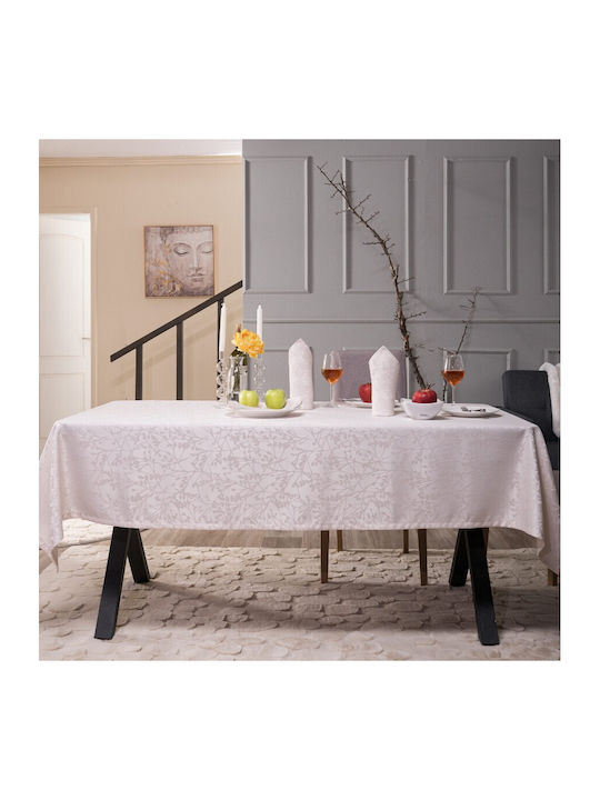 Teoran Tablecloth Rennes Beige 160x250cm