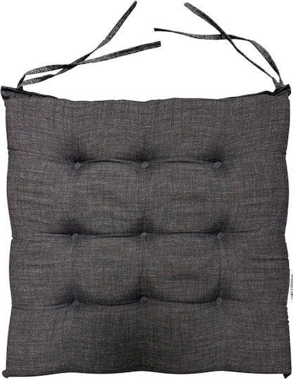 Mega Bazaar Garden Chair Cushion Black 40x40cm
