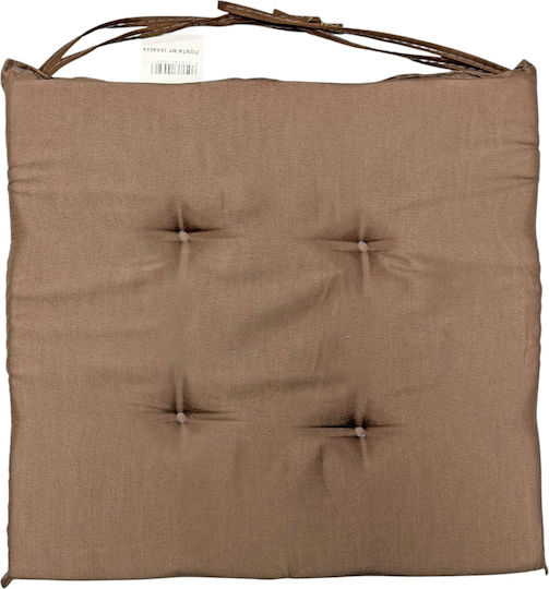 Mega Bazaar Garden Chair Cushion Brown Chocolate 38x40cm