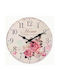 Home Wooden Wall Clock Pink