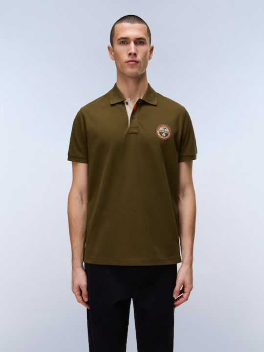 Napapijri Polo Short Sleeve T-shirt Olive
