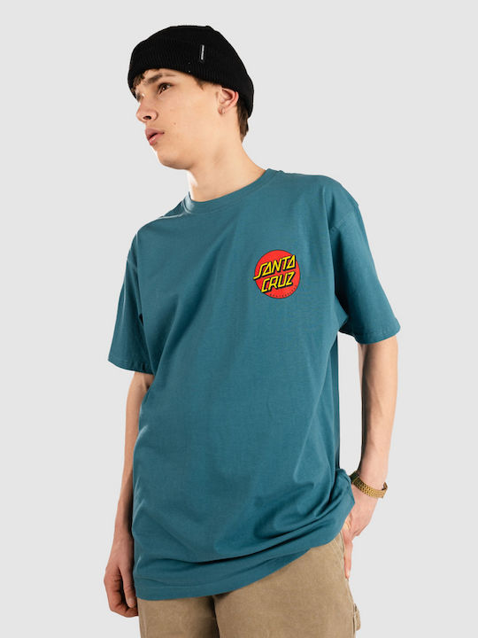Santa Cruz Brust T-Shirt Türkis-Grün