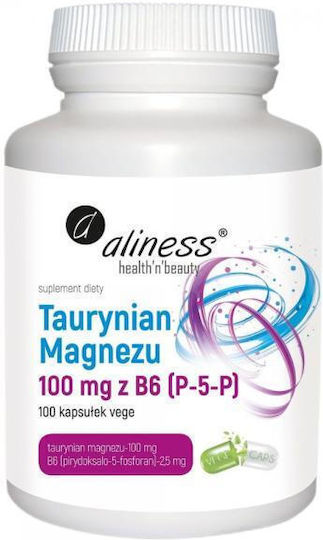Aliness Magneziu Taurat 100mg cu Vitamina B6 100 capsule