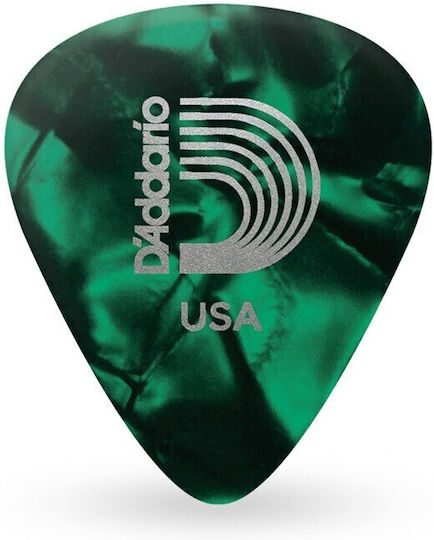 D'addario 1cgp4 Green Pearl Celluloid Πένα Medium 70mm