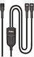 TTEC Mehrere Anschlusskabel USB zu Typ-C Schwarz 1,5 m