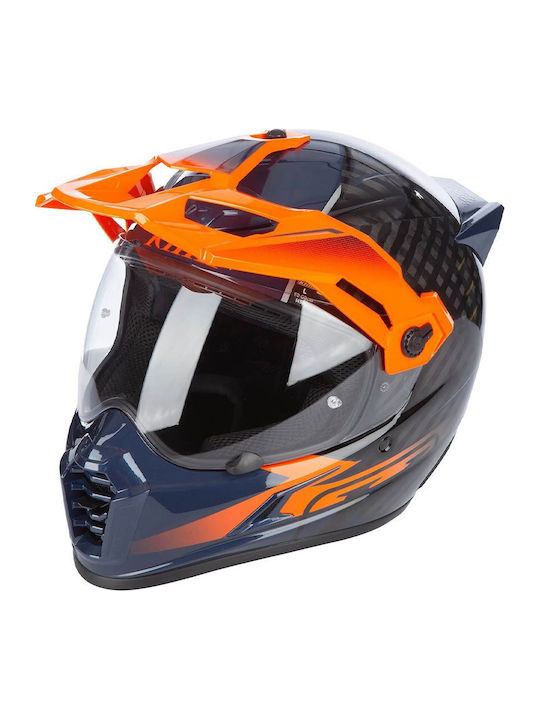 Klim Krios Pro Echo Gloss Black - Striking Oran...