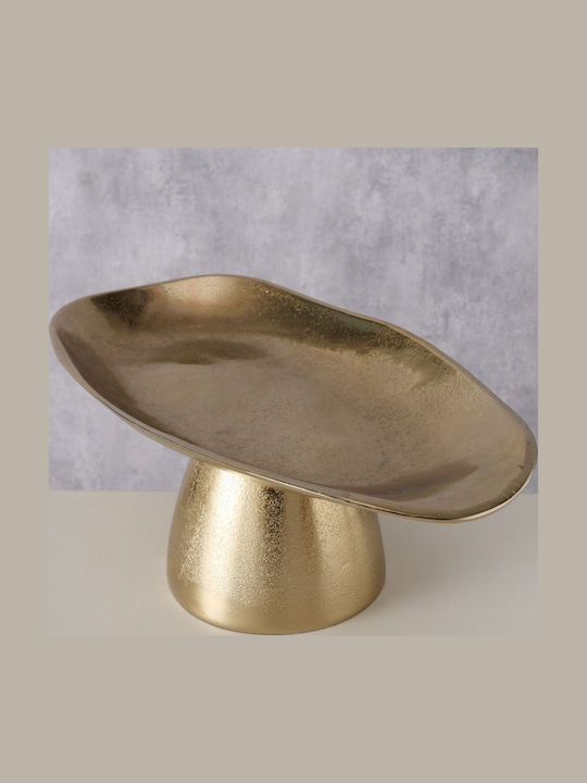 MSA Διακοσμητικό Μπωλ Αλουμινίου Χρυσό 33x19x12.5cm