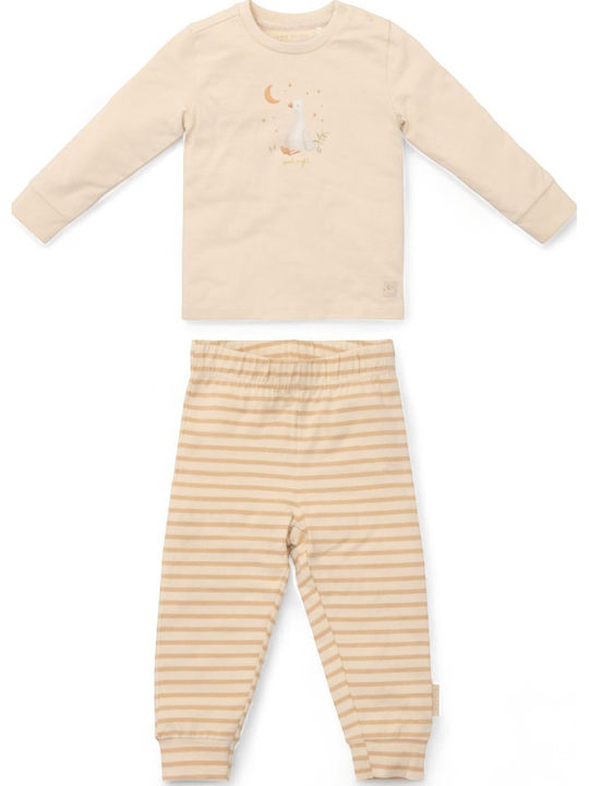 Little Dutch Kids Cotton Pajamas Natural Stripes