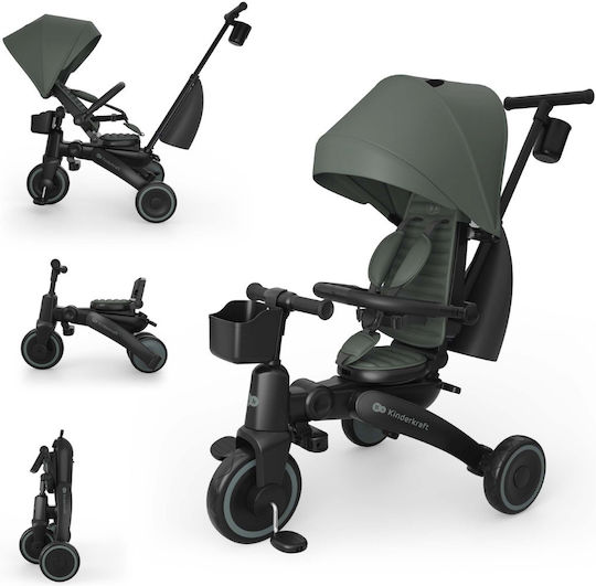 Kinderkraft Jazz 3 Wandelbar mit Elterngriff 5 in 1 für 9 Monate Grünes