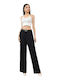 Women's High Rise Pantaloons in Straight Leg Black