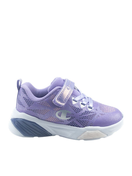 Champion Wave Παιδικά Sneakers με Σκρατς Μωβ