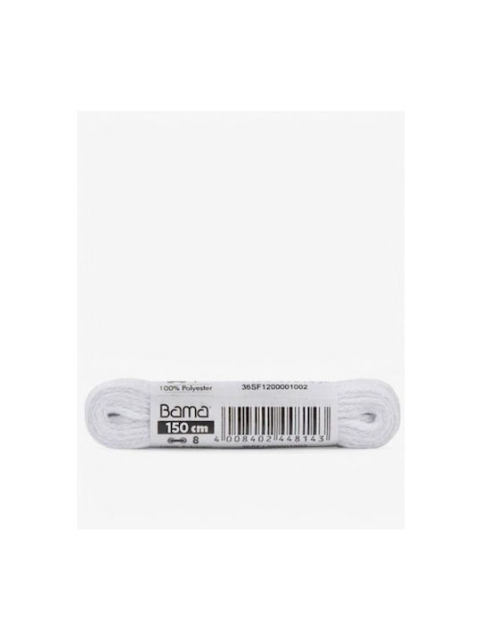 Bama Flat Laces White 150cm