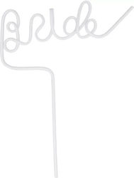 Plastic Straw Alista Home Bride Model Wedding Theme Diameter 0.5 Cm White Plastic Straw Alista Home Bride Model Wedding Theme Diameter 0.5 Cm White
