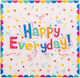 20 Tischservietten Alista Home Happy Everyday Design 17 x 17 cm Mehrfarbig