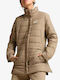 Essentials Дамско Puffer Якето Водоустойчиво За Зима Кафяво