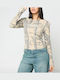 Women's Cotton Long Sleeve Multicolor Blouse