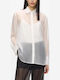 Long Sleeve Women's Shirt White Monochrome