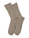 FMS Herren Socken Wollig Gestreiftes Muster Beige