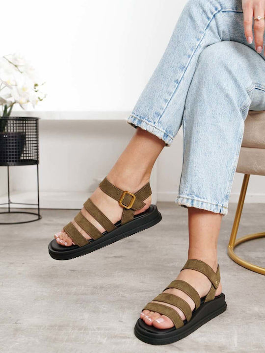 Ladí Flatforms Mehrfachriemchen Ankle Strap