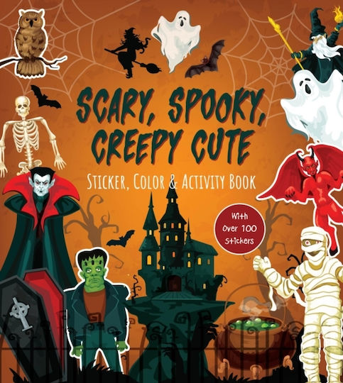 Scary, Spooky, Creepy Cute Sticker, Color & Activity Book - Quarto Publishing Group Usa Inc - Paperback / Softback