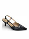 Heels Made of Patent Leather with High Heel Black